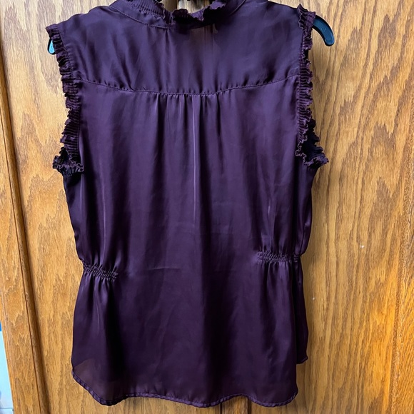 Converse All Star Women’s Sz L Blouse Burgundy Top Summer Shirt - Picture 6 of 8